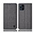 Funda de pano Cartera con Soporte H14P para Oppo Find X3 5G Gris