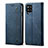 Funda de pano Cartera con Soporte para Samsung Galaxy A42 5G Azul