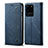 Funda de pano Cartera con Soporte para Samsung Galaxy S20 Ultra Azul