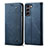 Funda de pano Cartera con Soporte para Samsung Galaxy S21 5G Azul