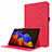 Funda de pano Cartera con Soporte para Samsung Galaxy Tab S7 4G 11 SM-T875 Rojo