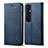 Funda de pano Cartera con Soporte para Xiaomi Mi 10 Ultra Azul
