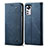 Funda de pano Cartera con Soporte para Xiaomi Mi 12X 5G Azul