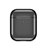 Funda de Silicona con Mosqueton Enchufe para AirPods Carcasa de Carga C07 Negro