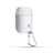 Funda de Silicona con Mosqueton Enchufe para AirPods Carcasa de Carga C08 Blanco