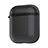 Funda de Silicona con Mosqueton Enchufe para AirPods Carcasa de Carga C09 Negro