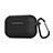 Funda de Silicona con Mosqueton Enchufe para AirPods Pro Carcasa de Carga C02 Negro