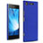 Funda Dura Plastico Rigida Carcasa Fino Arenisca para Sony Xperia XZ1 Azul