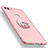 Funda Dura Plastico Rigida Carcasa Mate con Anillo de dedo Soporte A01 para Huawei Enjoy 8 Plus Oro Rosa