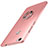 Funda Dura Plastico Rigida Carcasa Mate con Anillo de dedo Soporte A01 para Huawei Honor Note 8 Oro Rosa
