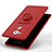 Funda Dura Plastico Rigida Carcasa Mate con Anillo de dedo Soporte A01 para Huawei Mate 8 Rojo