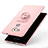 Funda Dura Plastico Rigida Carcasa Mate con Anillo de dedo Soporte A01 para Huawei Mate 8 Rosa