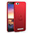 Funda Dura Plastico Rigida Carcasa Mate con Anillo de dedo Soporte A01 para Xiaomi Mi 4C Rojo