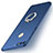 Funda Dura Plastico Rigida Carcasa Mate con Anillo de dedo Soporte A02 para Huawei Honor 7C Azul