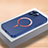 Funda Dura Plastico Rigida Carcasa Mate con Mag-Safe Magnetic QC1 para Apple iPhone 14 Pro Max Azul