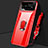 Funda Dura Plastico Rigida Carcasa Mate con Magnetico Anillo de dedo Soporte A01 para Samsung Galaxy S10 5G SM-G977B Rojo