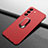 Funda Dura Plastico Rigida Carcasa Mate con Magnetico Anillo de dedo Soporte A01 para Samsung Galaxy S21 5G Rojo