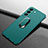 Funda Dura Plastico Rigida Carcasa Mate con Magnetico Anillo de dedo Soporte A01 para Samsung Galaxy S21 5G Verde