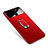 Funda Dura Plastico Rigida Carcasa Mate con Magnetico Anillo de dedo Soporte A01 para Samsung Galaxy S9 Plus Rojo