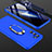 Funda Dura Plastico Rigida Carcasa Mate con Magnetico Anillo de dedo Soporte GK2 para Oppo Reno6 5G Azul