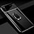 Funda Dura Plastico Rigida Carcasa Mate con Magnetico Anillo de dedo Soporte P03 para Xiaomi Redmi Note 8T Negro