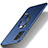 Funda Dura Plastico Rigida Carcasa Mate con Magnetico Anillo de dedo Soporte YK1 para Samsung Galaxy A52s 5G Azul