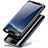 Funda Dura Plastico Rigida Carcasa Mate Frontal y Trasera 360 Grados A01 para Samsung Galaxy Note 8 Duos N950F Negro