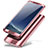 Funda Dura Plastico Rigida Carcasa Mate Frontal y Trasera 360 Grados A01 para Samsung Galaxy Note 8 Duos N950F Oro Rosa