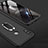 Funda Dura Plastico Rigida Carcasa Mate Frontal y Trasera 360 Grados con Anillo de dedo Soporte para Huawei Honor 10 Lite Negro