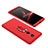 Funda Dura Plastico Rigida Carcasa Mate Frontal y Trasera 360 Grados con Anillo de dedo Soporte para Xiaomi Redmi 5 Plus Rojo