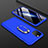 Funda Dura Plastico Rigida Carcasa Mate Frontal y Trasera 360 Grados con Anillo de dedo Soporte R01 para Apple iPhone 11 Pro Azul
