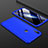 Funda Dura Plastico Rigida Carcasa Mate Frontal y Trasera 360 Grados M01 para Huawei Enjoy 9 Azul