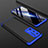 Funda Dura Plastico Rigida Carcasa Mate Frontal y Trasera 360 Grados M01 para Huawei P40 Pro+ Plus Azul y Negro