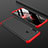 Funda Dura Plastico Rigida Carcasa Mate Frontal y Trasera 360 Grados M01 para Samsung Galaxy A20s Rojo y Negro