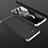 Funda Dura Plastico Rigida Carcasa Mate Frontal y Trasera 360 Grados M01 para Samsung Galaxy M31s Plata y Negro
