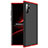 Funda Dura Plastico Rigida Carcasa Mate Frontal y Trasera 360 Grados M01 para Samsung Galaxy Note 10 Plus 5G Rojo y Negro