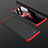 Funda Dura Plastico Rigida Carcasa Mate Frontal y Trasera 360 Grados M01 para Samsung Galaxy Note 20 5G Rojo y Negro