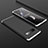 Funda Dura Plastico Rigida Carcasa Mate Frontal y Trasera 360 Grados M01 para Samsung Galaxy S10 5G Plata y Negro