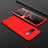 Funda Dura Plastico Rigida Carcasa Mate Frontal y Trasera 360 Grados M01 para Samsung Galaxy S10 5G Rojo