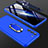 Funda Dura Plastico Rigida Carcasa Mate Frontal y Trasera 360 Grados M01 para Samsung Galaxy S21 5G Azul