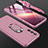 Funda Dura Plastico Rigida Carcasa Mate Frontal y Trasera 360 Grados M01 para Samsung Galaxy S21 5G Oro Rosa