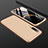Funda Dura Plastico Rigida Carcasa Mate Frontal y Trasera 360 Grados M01 para Xiaomi Mi 9 Lite Oro