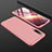 Funda Dura Plastico Rigida Carcasa Mate Frontal y Trasera 360 Grados M01 para Xiaomi Mi 9 Lite Oro Rosa