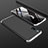 Funda Dura Plastico Rigida Carcasa Mate Frontal y Trasera 360 Grados M01 para Xiaomi Mi 9 Lite Plata y Negro
