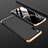 Funda Dura Plastico Rigida Carcasa Mate Frontal y Trasera 360 Grados M01 para Xiaomi Mi 9 Oro y Negro
