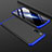 Funda Dura Plastico Rigida Carcasa Mate Frontal y Trasera 360 Grados M01 para Xiaomi Mi 9 Pro Azul y Negro
