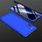 Funda Dura Plastico Rigida Carcasa Mate Frontal y Trasera 360 Grados M01 para Xiaomi Poco M3 Azul