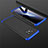Funda Dura Plastico Rigida Carcasa Mate Frontal y Trasera 360 Grados M01 para Xiaomi Poco X3 NFC Azul y Negro