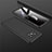 Funda Dura Plastico Rigida Carcasa Mate Frontal y Trasera 360 Grados M01 para Xiaomi Poco X3 NFC Negro