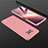Funda Dura Plastico Rigida Carcasa Mate Frontal y Trasera 360 Grados M01 para Xiaomi Poco X3 NFC Oro Rosa